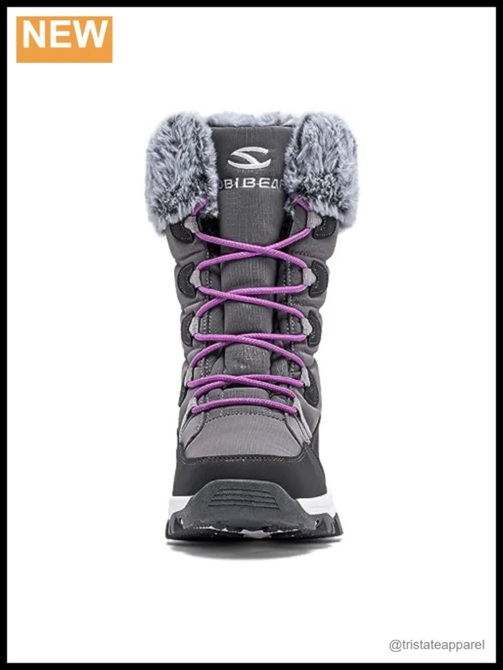 Women's Waterproof Snow Boots Lightweight Warm Faux Fur Lined Mid-Calf